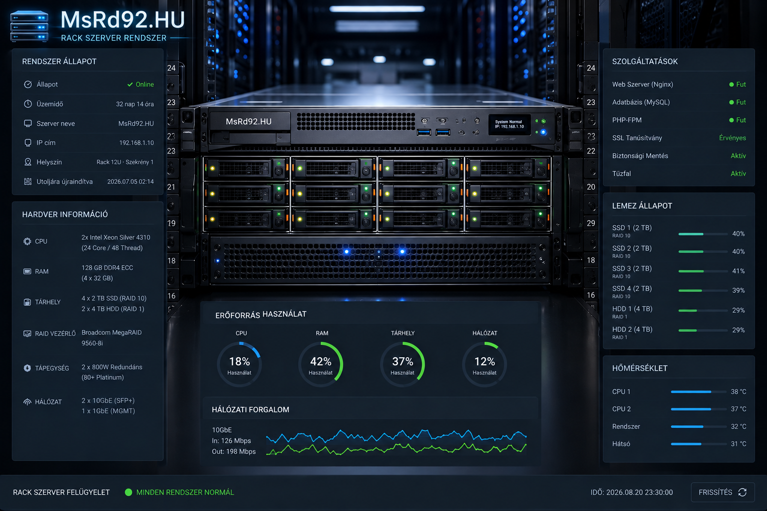 Rack szerver